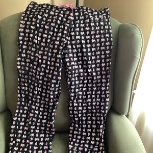 Vera Bradley pink elephants pajama bottoms